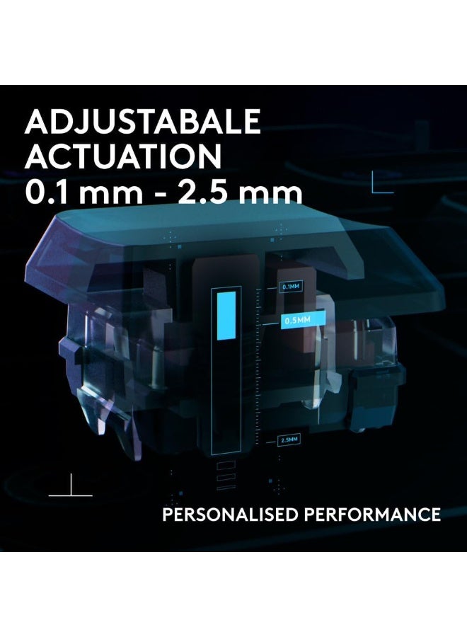 لوجيتيك G515 RAPID TKL Low-Profile Wired Gaming Keyboard, Fully Customizable PC Gaming Keyboard with Analog Low-Profile Switches, Rapid Trigger, Ultra-Slim, for USB-A port - Black - Image 4