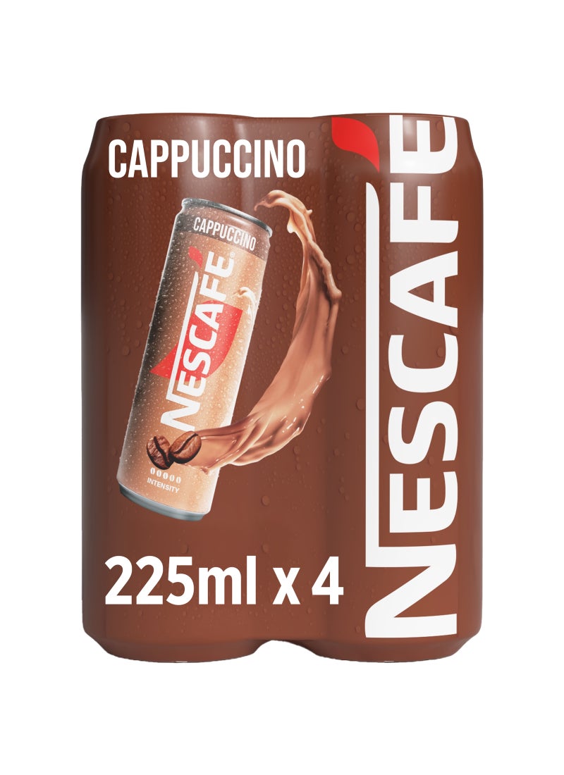نسكافيه Cappuccino Iced Coffee On The Go Pack Cappuccino 225ml Pack of 4 - Image 5