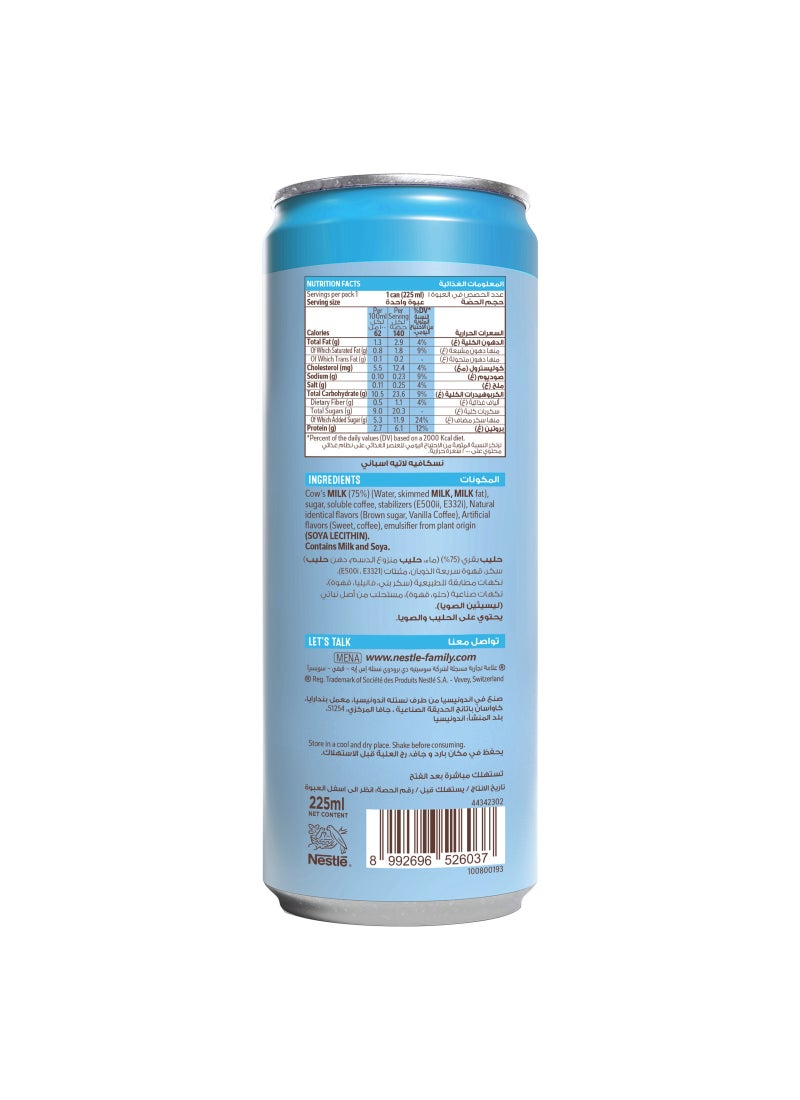 Nescafe Spanish Latte Iced Coffee On The Go Can 225ml Pack of 1 - Image 3