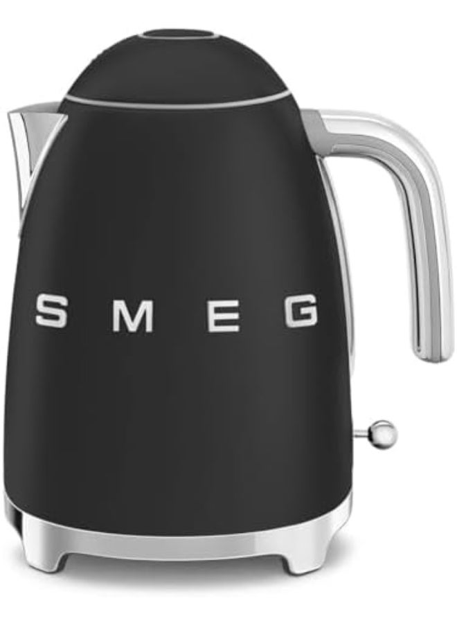Smeg KLF03BLMUK Retro 50'S Style Kettle, 1.7 Litre, Soft Opening, Fast Boil, Matt Black, 1 Year Warranty 1.7 L 3000 W KLF03BLMUK Matt black - Image 3
