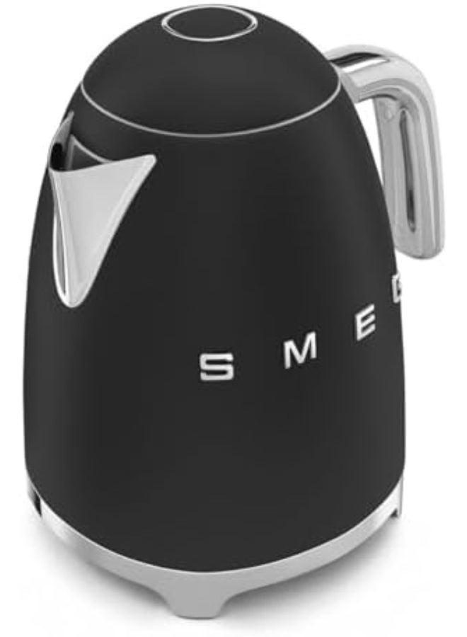 Smeg KLF03BLMUK Retro 50'S Style Kettle, 1.7 Litre, Soft Opening, Fast Boil, Matt Black, 1 Year Warranty 1.7 L 3000 W KLF03BLMUK Matt black - Image 2