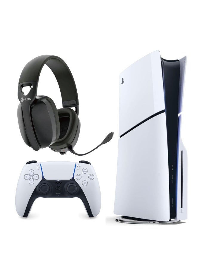Sony PlayStation 5 Slim Disc Console (KSA Version) With LOG G935 Wireless Gaming Headset - Image 1