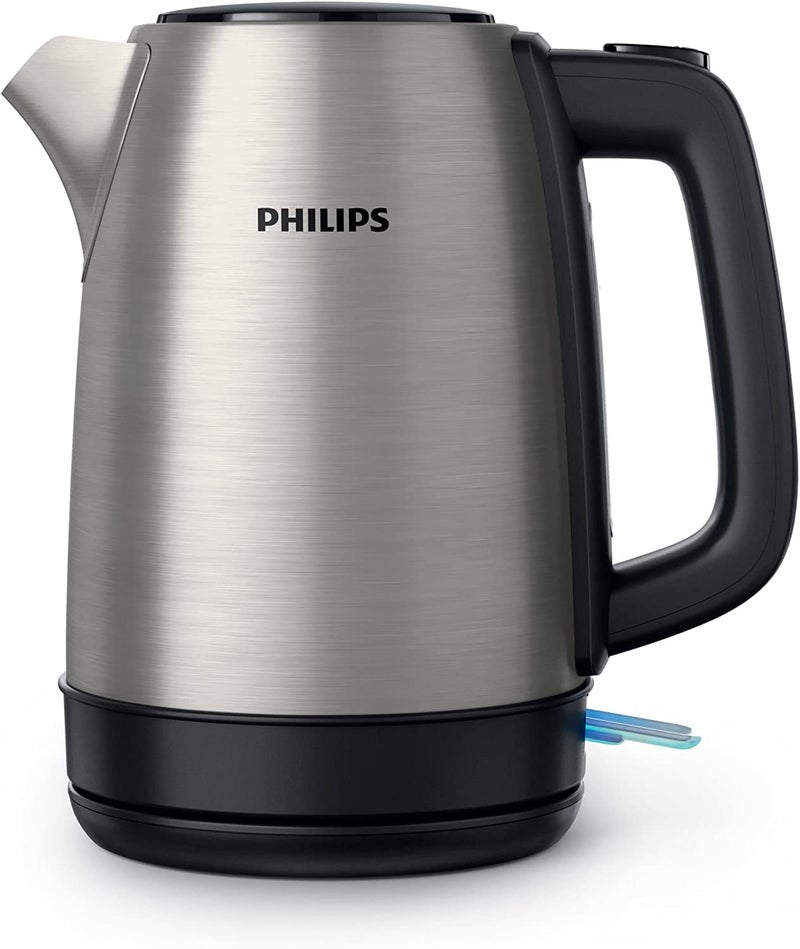 Philips Daily Collection Metal Kettle-Spring Lid, Light indicator 1.7 L 2200 W HD9350/92 silver - Image 3