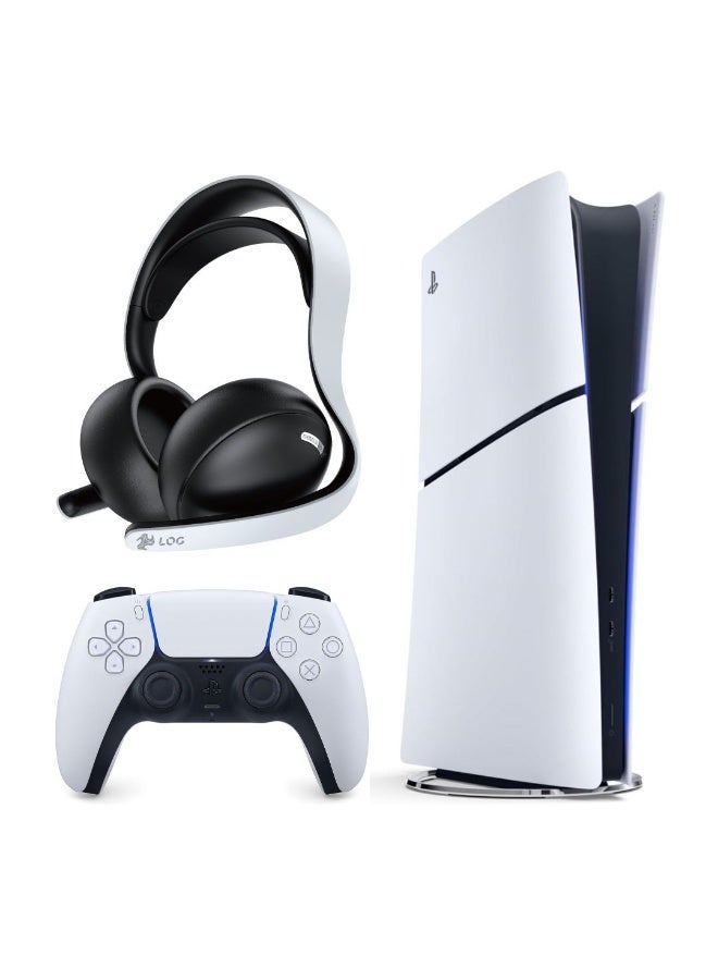 Sony PlayStation 5 Slim Digital Console (KSA Version) With LOG G850 Wireless Gaming Headset - Image 1