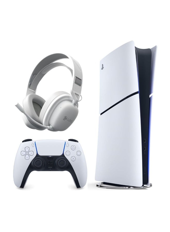 Sony PlayStation 5 Slim Digital Console (KSA Version) With LOG G700 Wireless Gaming Headset - Image 1