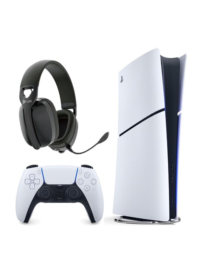 Sony PlayStation 5 Slim Digital Console (KSA Version) With LOG G935 Wireless Gaming Headset - Image 1