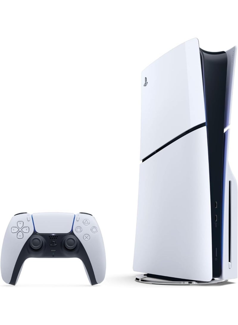 Sony PlayStation 5 Slim Disc Console (KSA Version) With Extra LOG PS5 Controller - Black - Image 3