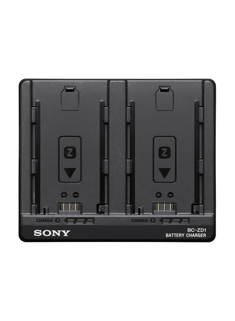 سوني Battery Charger BC-ZD1 | Battery Charger for high-Capacity NP-FZ100 Batteries (x2) with USB Power Delivery (PD) Support - Image 2