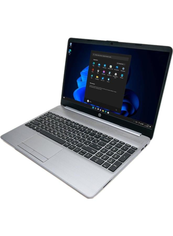HP 255 G8 Laptop with 15.6 inch FHD / AMD Ryzen 5 5500U / 8 GB RAM / 256 GB SSD / AMD Radeon Graphics / English&Arabic/DOS/Silver English silver - Image 2