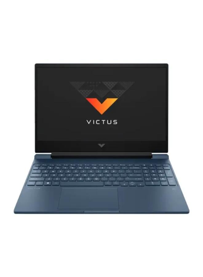 HP Victus 15-fa1038 Laptop with 15.6 inch FHD / Intel Core i7-13700H / 8 GB RAM / 512 Tera SSD / NVIDIA GeForce RTX 3050 / English & Arabic/ DOS /Performance Blue English Performance Blue - Image 1