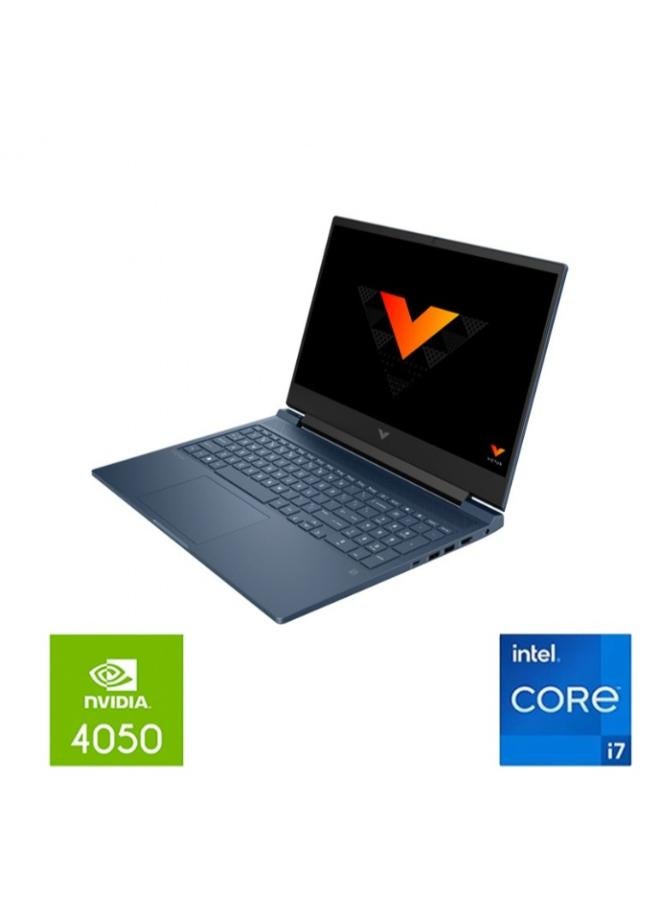HP VICTUS16-R0046NE Laptop with 16 inch FHD / Intel Core i7-13700H / 16 GB RAM / 1 GB SSD / NVIDIA GeForce RTX 4050 / English/ DOS /Blue English blue - Image 2
