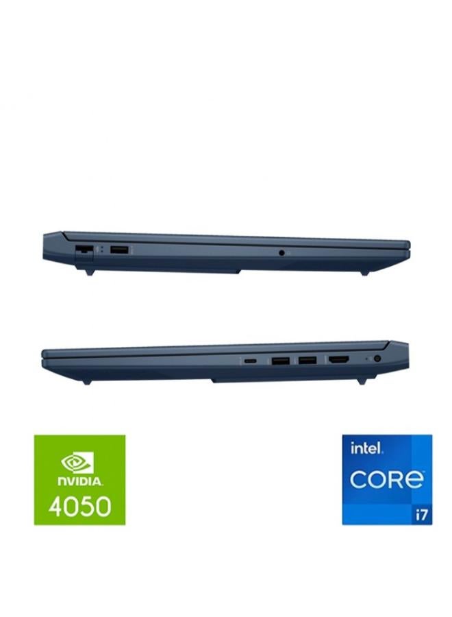 HP VICTUS16-R0046NE Laptop with 16 inch FHD / Intel Core i7-13700H / 16 GB RAM / 1 GB SSD / NVIDIA GeForce RTX 4050 / English/ DOS /Blue English blue - Image 4