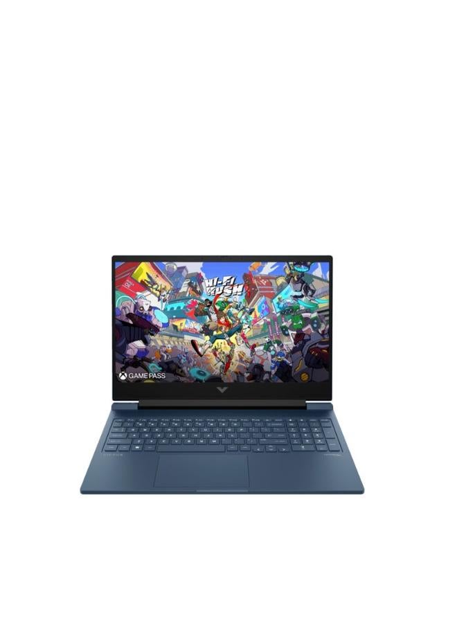 HP VICTUS16-R1043 Laptop with 16 inch FHD / Intel Core i7-14700HX / 16 GB RAM / 512 GB SSD / NVIDIA GeForce RTX 4050 / English / DOS /Blue English blue - Image 1