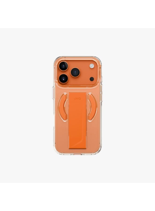 يونيك حافظة UNIQ Heldro Air Volt Orange الهجينة لجهاز iPhone 17 Pro (2025)، 6.3 – متوافقة مع الشحن المغناطيسي MagClick - Image 1
