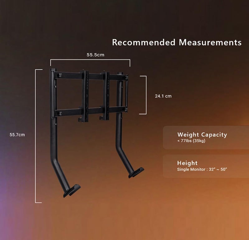 ثيرمال تيك حامل شاشة قابل للتعديل GR300 لشاشات 32″–50″، بحد أقصى 35 كجم، VESA 75×75–400×200 مم، قابل للتعديل في الارتفاع، إدارة الكابلات، فولاذ مطلي بالبودرة، أسود | GSC-R3M-MDSLBB-01 - Image 3