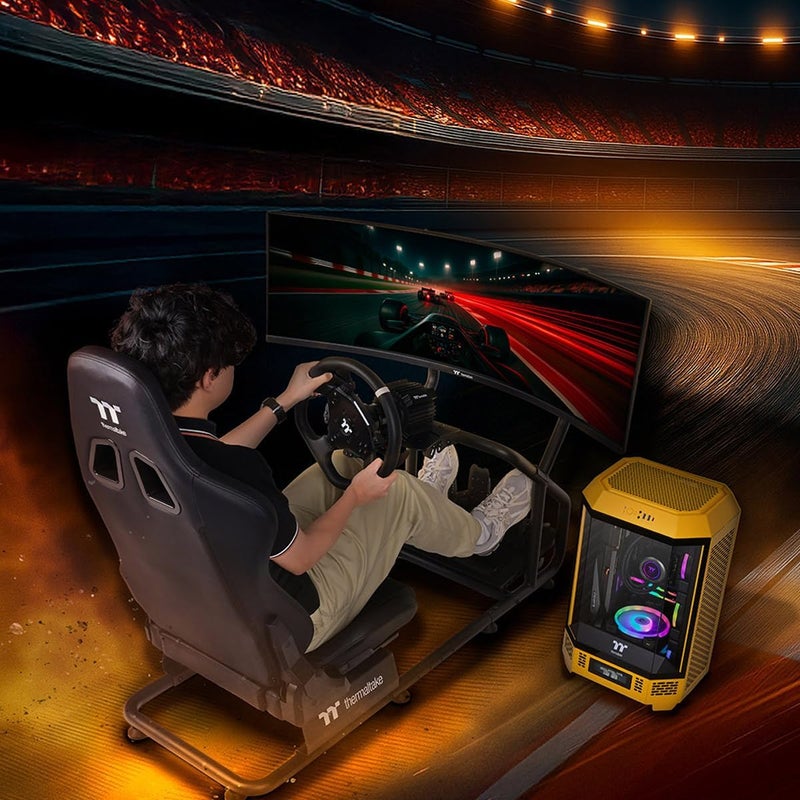 ثيرمال تيك حامل شاشة قابل للتعديل GR300 لشاشات 32″–50″، بحد أقصى 35 كجم، VESA 75×75–400×200 مم، قابل للتعديل في الارتفاع، إدارة الكابلات، فولاذ مطلي بالبودرة، أسود | GSC-R3M-MDSLBB-01 - Image 2