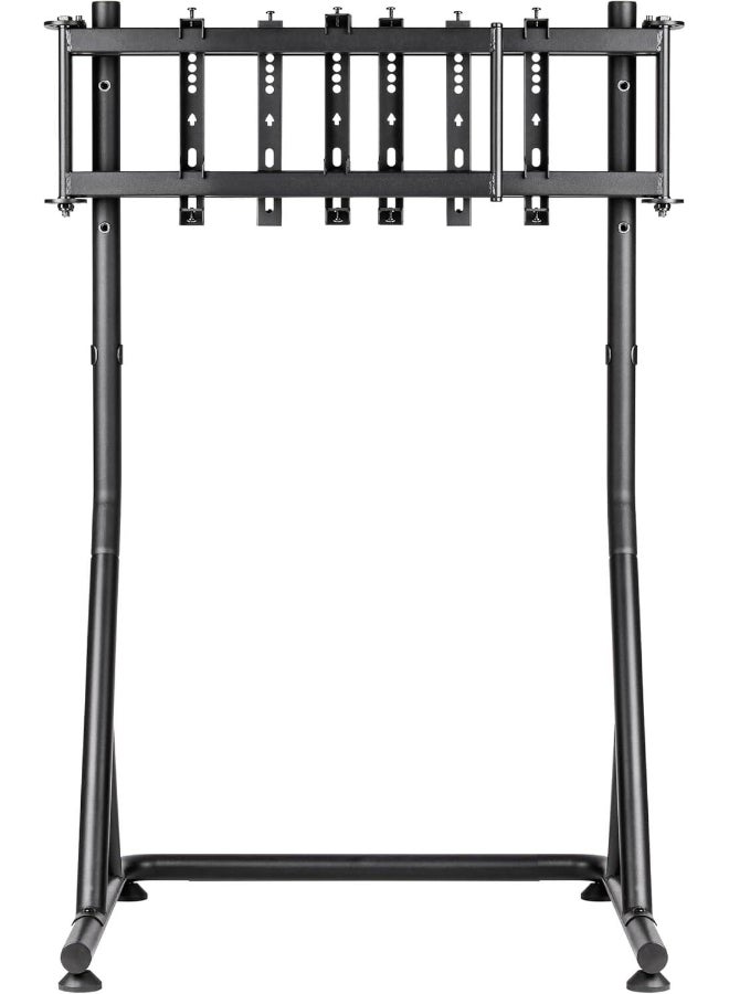 ثيرمال تيك Triple Racing Monitor Stand, Steel Frame, Adjustable Height 920-970mm, Triple Monitor Mount up to 32″ Each, 50kg Load Capacity, VESA 75x75/100x100/200x100/200x200mm, 60° Tilt & Rotation, Foldable, Racing Simulator/Gaming Setup, Black | GEA-RMS-TMSBLK-01 - Image 2