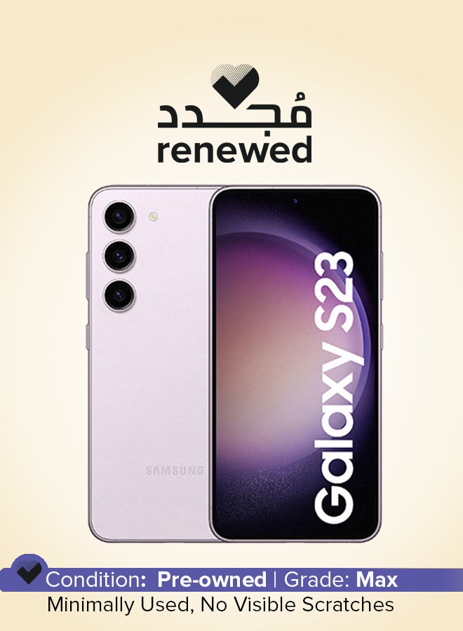 Samsung Renewed - Galaxy S23 5G Single SIM + eSIM Lavender 8GB RAM 128GB - International Version - Image 1