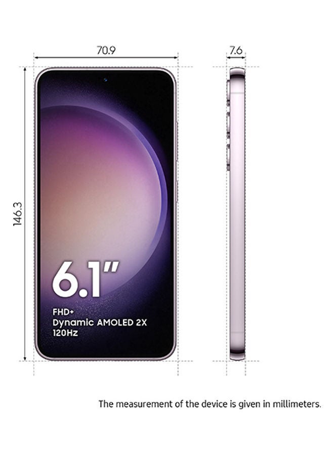 Samsung Renewed - Galaxy S23 5G Single SIM + eSIM Lavender 8GB RAM 128GB - International Version - Image 2