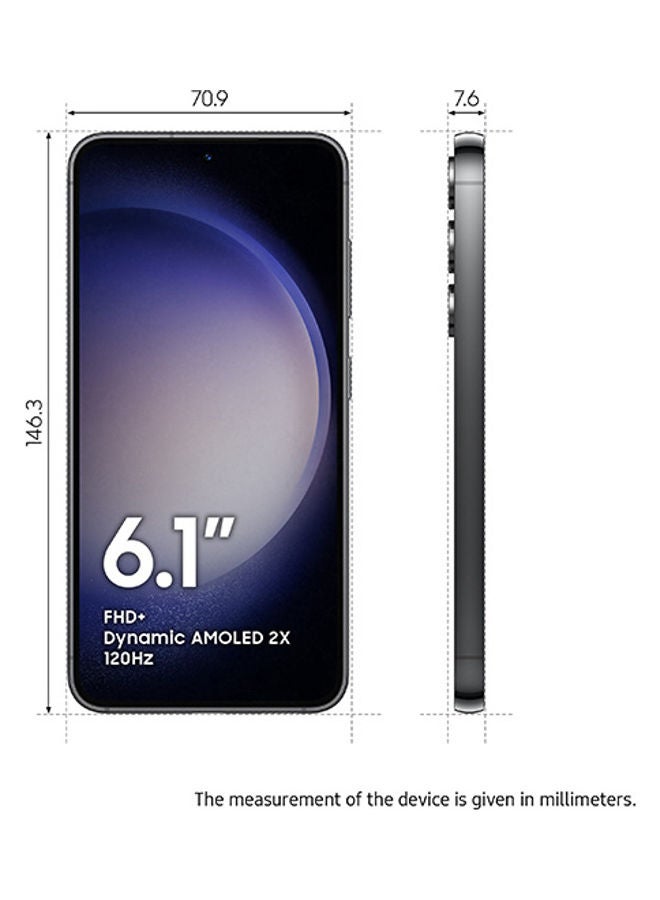 Samsung Renewed - Galaxy S23 5G Single SIM + eSIM Phantom Black 8GB RAM 128GB - International Version - Image 2