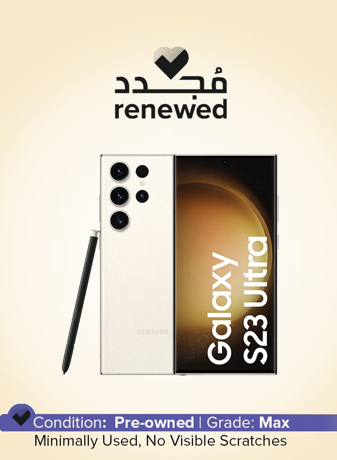 Samsung Renewed - Galaxy S23 Ultra 5G Cream 12GB RAM 512GB - International Version - Image 1