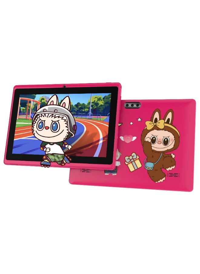 ATOUCH A40 8-Inch Android Kids Tablet 8GB RAM 256GB ROM Wi-Fi Toddler Tab Early Education and Learning Smart Tablet Dual Camera Silicone Case – Pink - Image 1