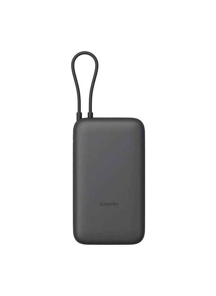 Xiaomi Power Bank Integrated Cable USB-C and USB Ports 20000mAh 22.5W BHR9740GL Gray - Image 1