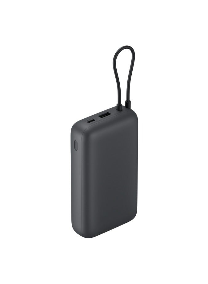 Xiaomi Power Bank Integrated Cable USB-C and USB Ports 20000mAh 22.5W BHR9740GL Gray - Image 2