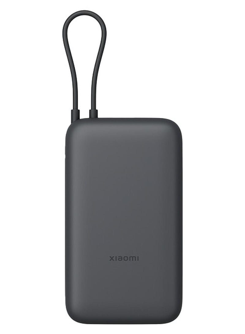 Xiaomi Power Bank Integrated Cable USB-C and USB Ports 20000mAh 22.5W BHR9740GL Gray - Image 1