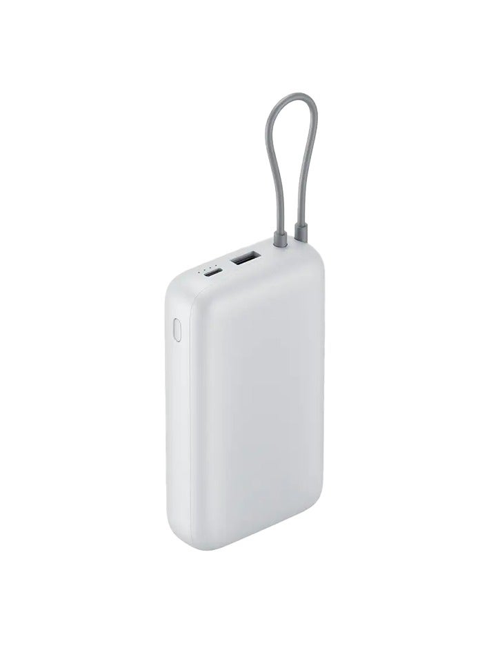 Xiaomi Power Bank Integrated Cable USB-C and USB Ports 20000mAh 22.5W BHR9738GL Light Grey - Image 2