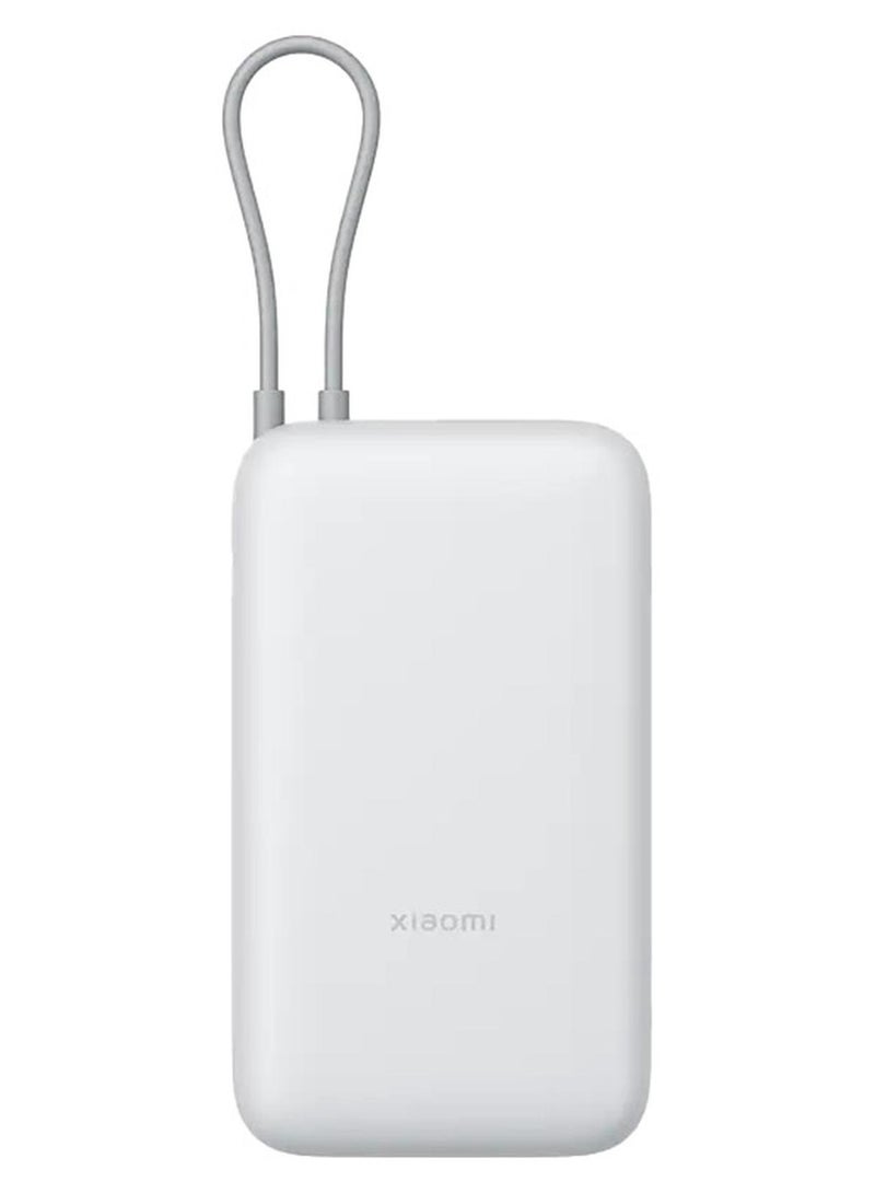شاومي بنك طاقة مع كابل مدمج USB-C ومنافذ USB 20000mAh 22.5W BHR9738GL - Image 1