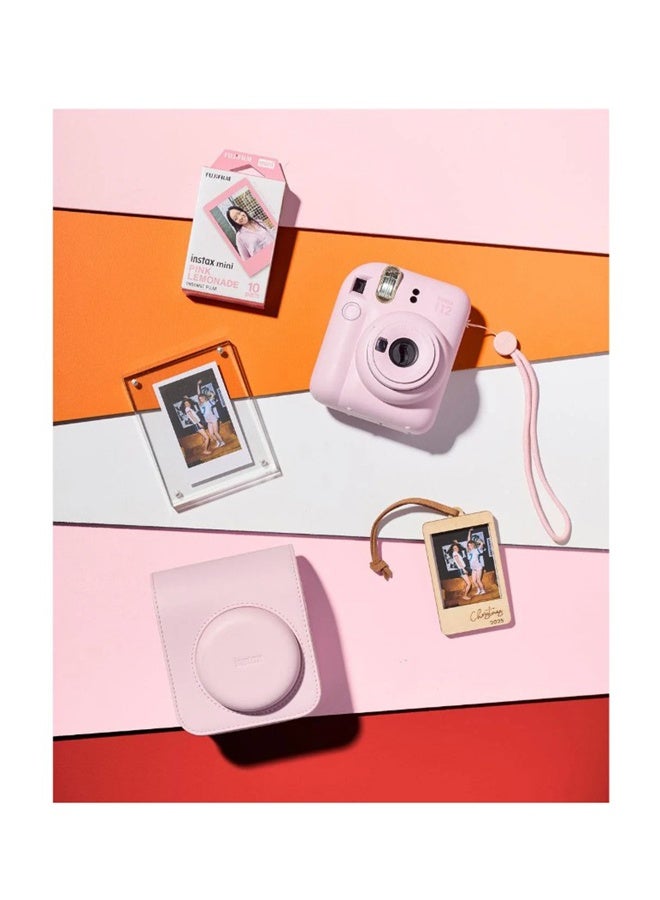 فوجي فيلم Fujifilm Instax Mini12 Instant Camera Kit (Blossom Pink) Mini12 Camera case Pink,nstax mini film 10pk Pink Lemonade,Acrylic Photo Frame,Wooden Photo Bag Tag/ornament - Image 5