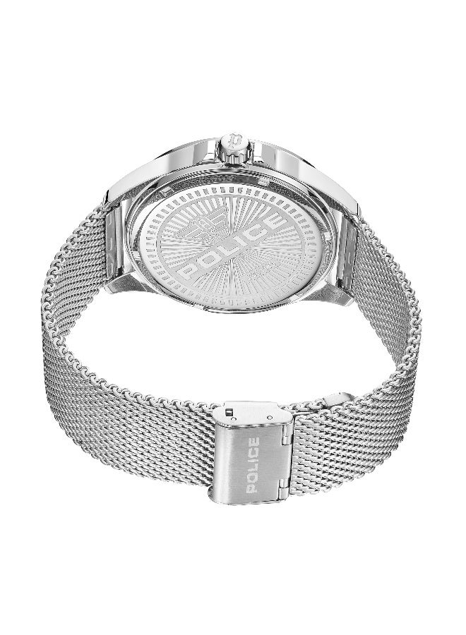 بوليس ساعة أنالوج بربارا بقرص أخضر وسوار من الفولاذ المقاوم للصدأ - 45 مم - Image 3