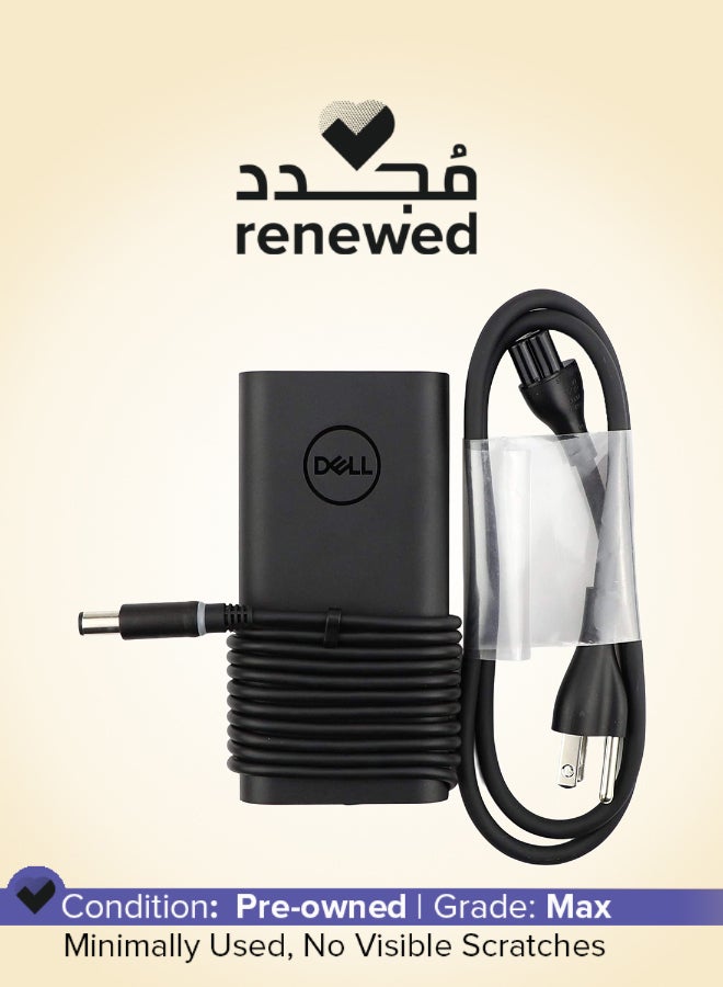 DELL Renewed -  Small Pin 90W Laptop Charger Adapter Black - Image 1