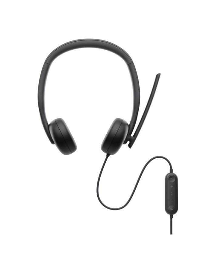 ديل Dell Pro Wired Headset WH3024 with Noise Cancelling Mic and USB-A Connectivity - Image 2