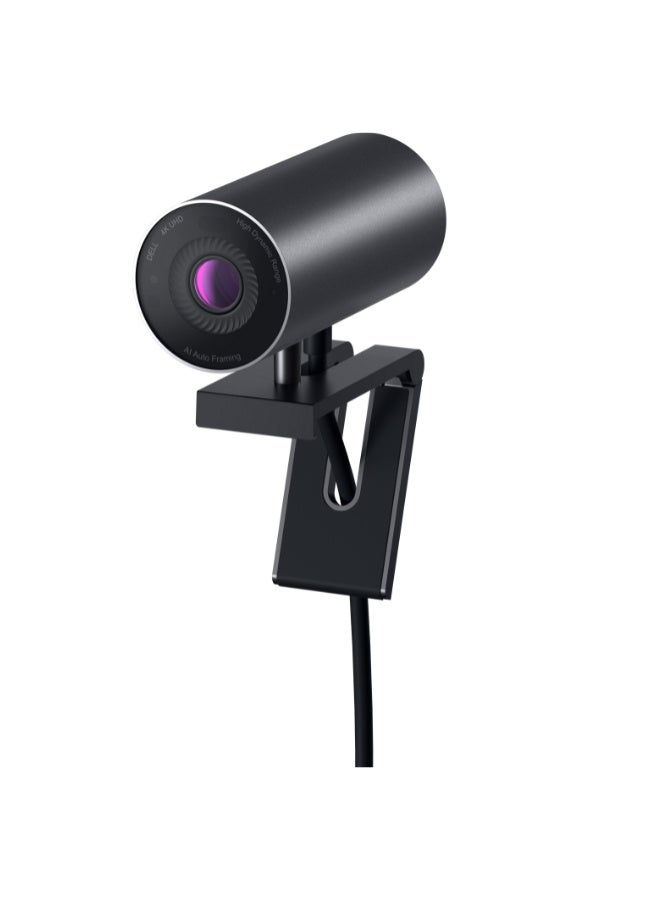 Dell UltraSharp Webcam WB7022 – 4K Ultra HD HDR USB-C Business Webcam Black - Image 1