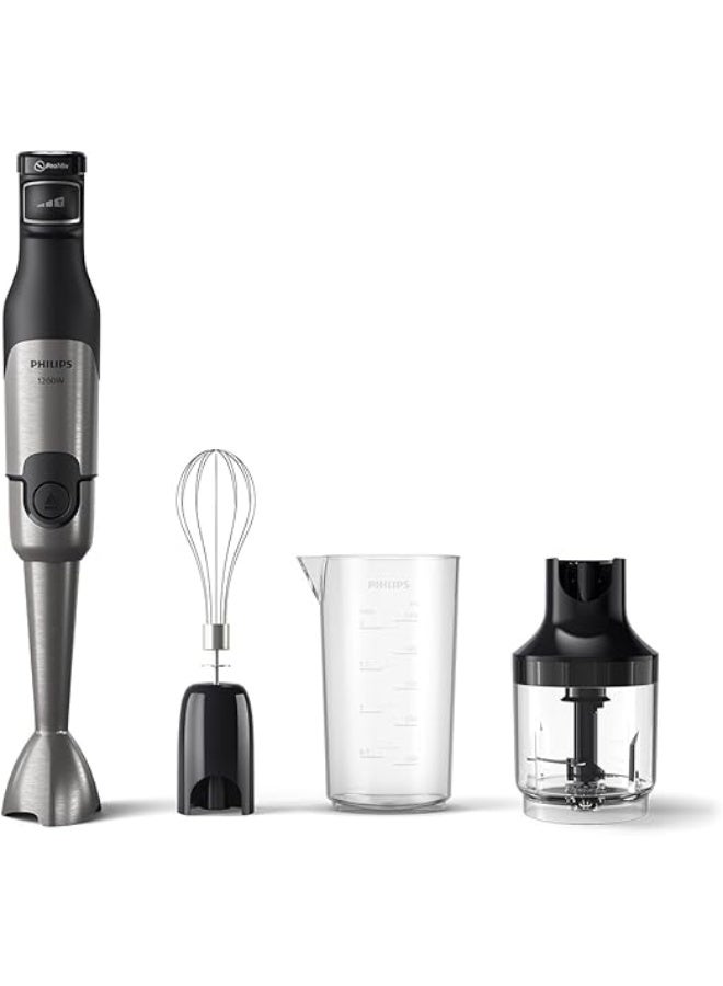 Philips Hand Blender, 500ml, 1200W, Silver/Black, HR2684/00 - Image 1