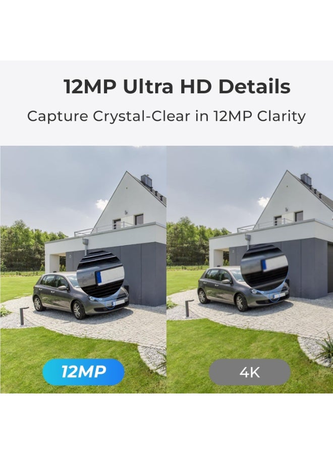 reolink 12MP PoE Security Camera System with 8CH NVR & 2TB HDD | 4 Wired IP CCTV Cameras, Person/Vehicle/Animal Detection, Spotlight Color Night Vision, H.265 UHD Surveillance Kit (NVS8-12MD4) - Image 5