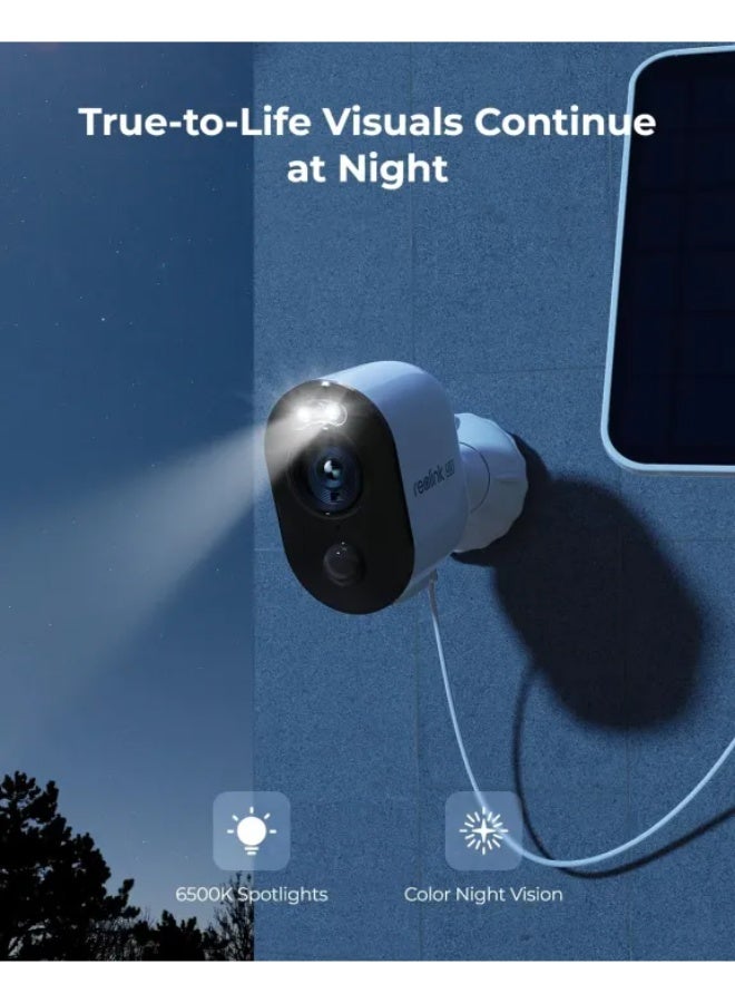 reolink Argus 3 Ultra 4K Outdoor Security Camera | 8MP Color Night Vision, AI Human/Vehicle Detection, Wireless Wi-Fi, Two-Way Audio, IP65 Weatherproof, Smart Home Surveillance - Image 3