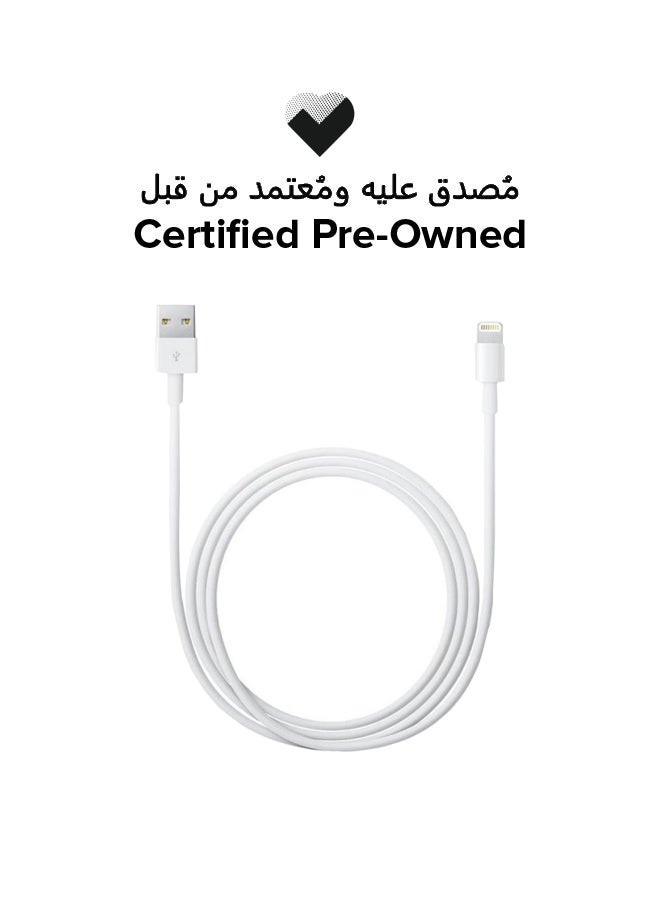 Apple Certified Pre Owned - Lightning To USB Cable - 1 Meter White - Image 1