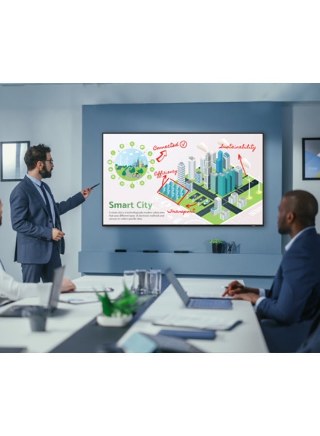 شارب SHARP PN-VC654H Gen 4.0 Intelligent Touch Board, with its impressive 65-inch 4K display. PN-VC654H BLACK - Image 3