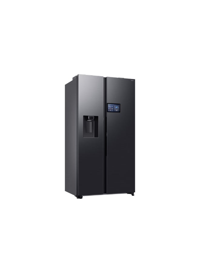 Samsung 615L Net Capacity Bespoke AI Side by Side Refrigerator with AI Inverter Compressor 9" LCD AI Home, WiFi Embedded & SmartThings App Support, RS90F64D1FAE black - Image 2