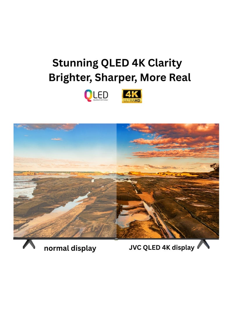جي في سي تلفاز JVC 60 بوصة QLED 4K UHD الذكي بدون حواف | WebOS مع جهاز التحكم السحري، صوت دولبي، Apple AirPlay، معالج رباعي النواة - LT-60NQ7165 - Image 5
