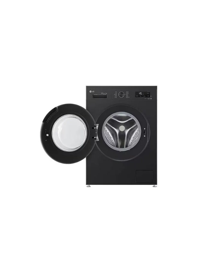 إل جي LG Front Loading Inverter Washing Machine - 7KG - Onyx Black- F4Y2QYG6X 7 kg F4Y2QYG6X black - Image 2