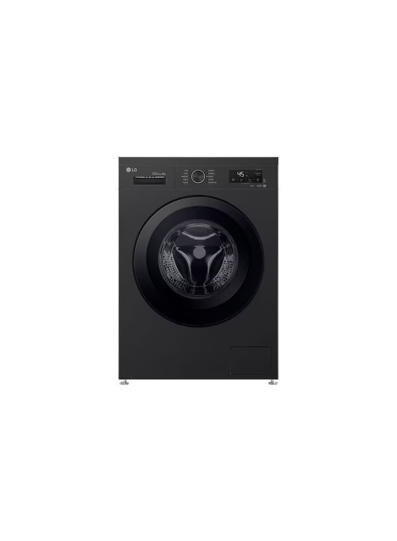 إل جي LG Front Loading Wifi Inverter Washing Machine - 8KG - Onyx Black - F4Y2TYG6X 8 kg F4Y2TYG6X black - Image 1