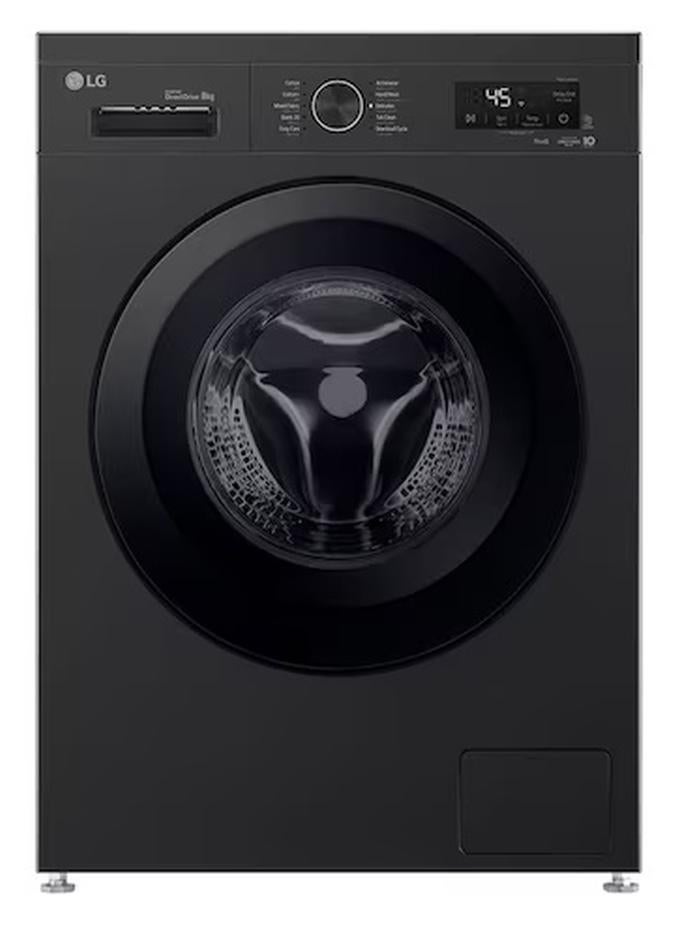 LG Front Loading Wifi Inverter Washing Machine - 8KG - Onyx Black - F4Y2TYG6X 8 kg F4Y2TYG6X black - Image 1