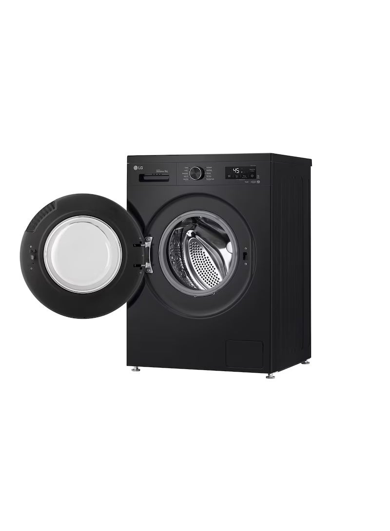 إل جي LG 9 kg Front Load, 1400RPM, ThinQ (Wi-Fi) F4Y2VYGYX 9 kg F4Y2VYGYX black - Image 3