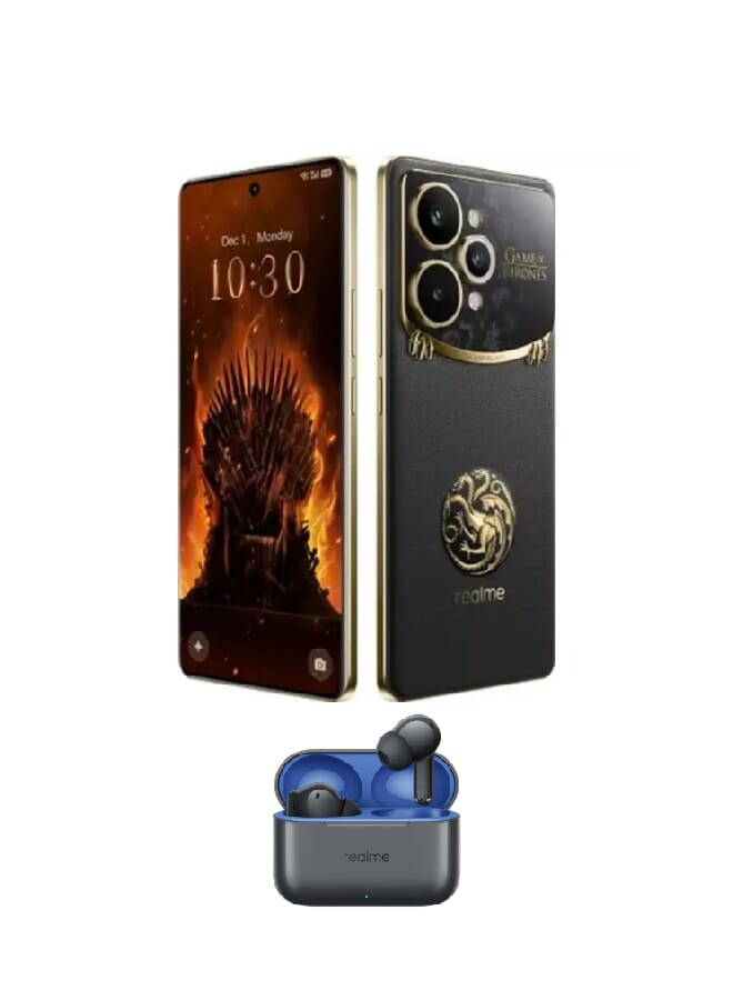 ريلمي 15 برو 5G إصدار Game of Thrones، رامات 12 جيجابايت، 512 جيجابايت - أسود