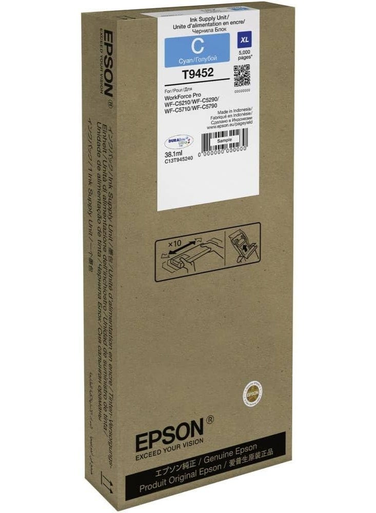 EPSON WF-C5xxx Series Ink Cartridge XL C13T945240 Cyan - Image 1