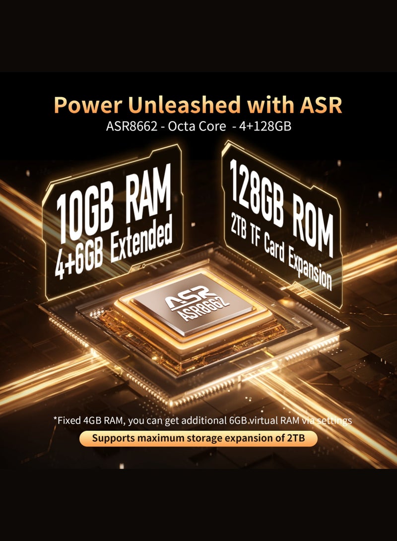 G-Tab G9 4G Smartphone – 10 GB RAM + 128 GB Storage, 6.7-Inch FHD+ Display, AI Dual Camera, 5160 mAh Battery, Dual SIM, Android 15, Titanium Gold - Image 3